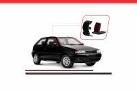 Imagem do produto Guarnição Para-brisa com Pingadeira Larga Lado Direito para Volkswagen Gol 1997 a 1998 - Cod. 50
